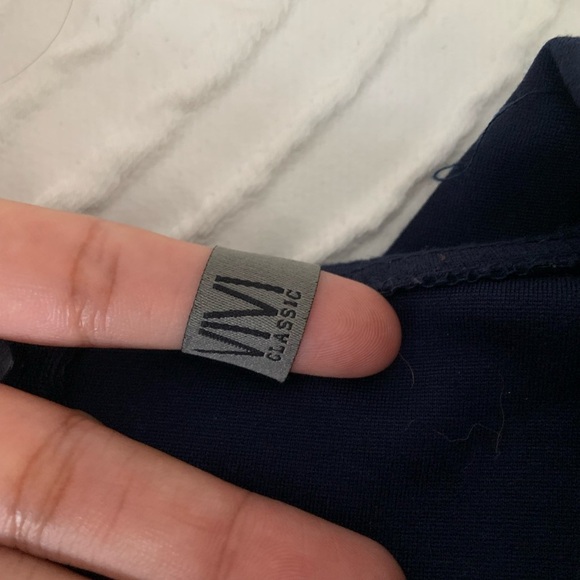 Navy & White Nautical Bodycon Dress – Size M - Picture 6 of 10